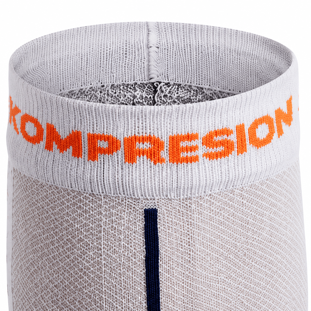 Calcetines de compresión Performance Orange - detalle del tejido