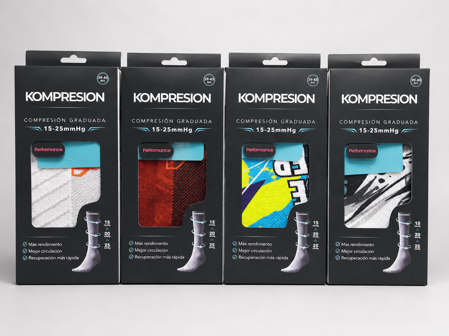 Pack Performance 4 pares - todos los colores